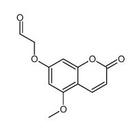 2-(5-methoxy-2-oxochromen-7-yl)oxyacetaldehyde Structure