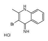 3-bromo-2-methylquinolin-4-amine,hydrochloride Structure