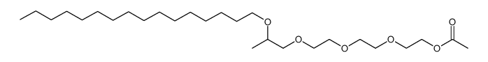 3,6,9,12-Tetraoxaoctacosan-1-ol, 11-methyl-, acetate Structure