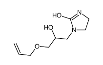 1-[3-(allyloxy)-2-hydroxypropyl]imidazolidin-2-one结构式