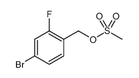 Benzenemethanol, 4-bromo-2-fluoro-, 1-methanesulfonate结构式