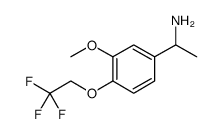 1-[3-甲氧基-4-(2,2,2-三氟乙氧基)苯基]乙胺结构式
