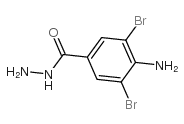 4-氨基-3,5-二溴苯-1-羧肼结构式