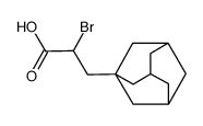 α-bromo-β-(1-adamantyl)propionic acid Structure