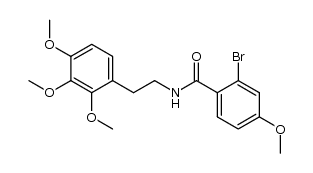 N-(2',3',4'-trimethoxyphenethyl)-2-bromo-4-methoxybenzamide结构式
