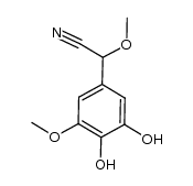 2-(3,4-dihydroxy-5-methoxyphenyl)-2-methoxyacetonitrile结构式