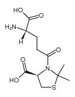 (R)-3-L-γ-glutamyl-2,2-dimethyl-thiazolidine-4-carboxylic acid结构式