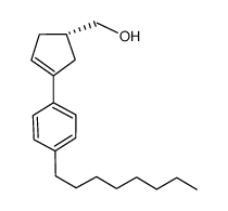 (S)-(3-(4-octylphenyl)cyclopent-3-enyl)methanol结构式