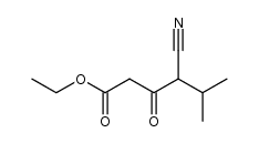 4-cyano-5-methyl-3-oxo-hexanoic acid ethyl ester结构式
