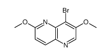 8-溴-2,7-二甲氧基-1,5-萘啶结构式