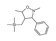 (2,5-dimethyl-3-phenyl-1,2-oxazolidin-4-yl)methyl-trimethylsilane Structure