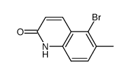 5-bromo-6-methyl-2(1H)-quinolinone Structure