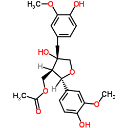 Olivil monoacetate structure