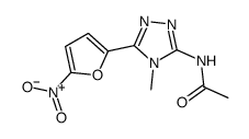 N-[4-Methyl-5-(5-nitro-2-furyl)-4H-1,2,4-triazol-3-yl]acetamide picture