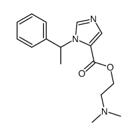 2-(dimethylamino)ethyl 3-(1-phenylethyl)imidazole-4-carboxylate Structure