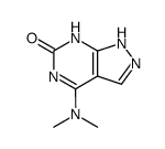 4-dimethylamino-1,7-dihydro-pyrazolo[3,4-d]pyrimidin-6-one Structure
