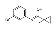 N-(3-bromophenyl)-1-methylcyclopropane-1-carboxamide结构式