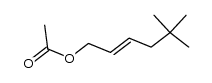 1-acetoxy-5,5-dimethyl-hex-2-ene结构式