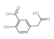 4-Hydroxy-3-nitrophenylacetic acid Structure
