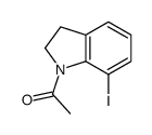 1-(7-iodo-2,3-dihydroindol-1-yl)ethanone结构式