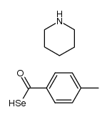 piperidinium 4-methylbenzenecarboselenoate Structure