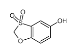 3,3-dioxo-1,3λ6-benzoxathiol-5-ol结构式