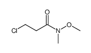 3-chloro-N-methoxy-N-methylpropanamide结构式