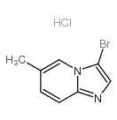3-溴-6-甲基咪唑并[1,2-a]吡啶盐酸盐结构式