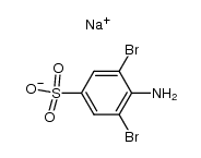 4-amino-3,5-dibromo-benzenesulfonic acid , sodium-salt结构式