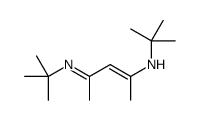 N-tert-butyl-4-tert-butyliminopent-2-en-2-amine结构式