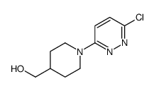 [1-(6-氯吡嗪-3-基)哌啶-4-基]甲醇结构式