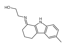 6-Methyl-1-(2-hydroxyethylimino)-1,2,3,4-tetrahydrocarbazole结构式