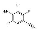 4-氨基-3-溴-2,5-二氟苯腈结构式