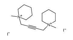 1-methyl-1-[4-(1-methylpiperidin-1-ium-1-yl)but-2-ynyl]piperidin-1-ium,diiodide结构式