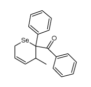 (3-methyl-2-phenyl-3,6-dihydro-2H-selenopyran-2-yl)(phenyl)methanone Structure