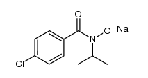 N-isopropyl-4-chlorobenzohydroxamic acid sodium salt结构式