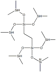 Trisiloxane, 3,3'-(1,2-ethanediyl)bis[3-[(diMethylsilyl)oxy]-1,1,5,5-tetraMethyl- Structure