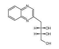 [(2'S,3'R)-2-(2',3',4',-trihydroxybutyl)quinoxaline]结构式
