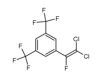 1-(2,2-dichloro-1-fluorovinyl)-3,5-bis(trifluoromethyl)benzene结构式