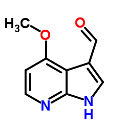 4-Methoxy-1H-pyrrolo[2,3-b]pyridine-3-carbaldehyde Structure