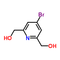(4-溴吡啶-2,6-二基)二甲醇结构式