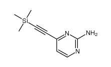 2-amino-4-((trimethylsilyl)ethynyl)pyrimidine Structure