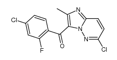 (4-chloro-2-fluorophenyl)(6-chloro-2-methylimidazo-[1,2-b]pyridazin-3-yl)methanone结构式
