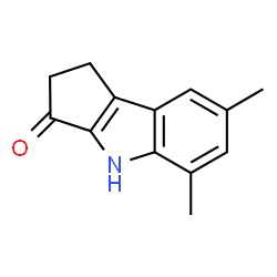 5,7-Dimethyl-1,4-dihydro-2H-cyclopenta[b]indol-3-one Structure