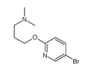 3-((5-溴吡啶-2-基)氧基)-N,N-二甲基丙-1-胺结构式