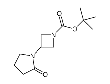 3-(2-氧代吡咯烷-1-基)氮杂环丁烷-1-羧酸叔丁酯结构式