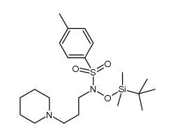 N-[3-(piperidin-1-yl)propyl]-N-(tert-butyldimethylsilyloxy)-4-methylbenzenesulfonamide结构式