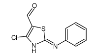 4-氯-2-苯基氨基噻唑-5-甲醛结构式