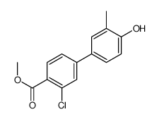 methyl 2-chloro-4-(4-hydroxy-3-methylphenyl)benzoate Structure