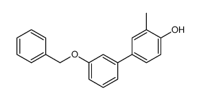 2-methyl-4-(3-phenylmethoxyphenyl)phenol Structure